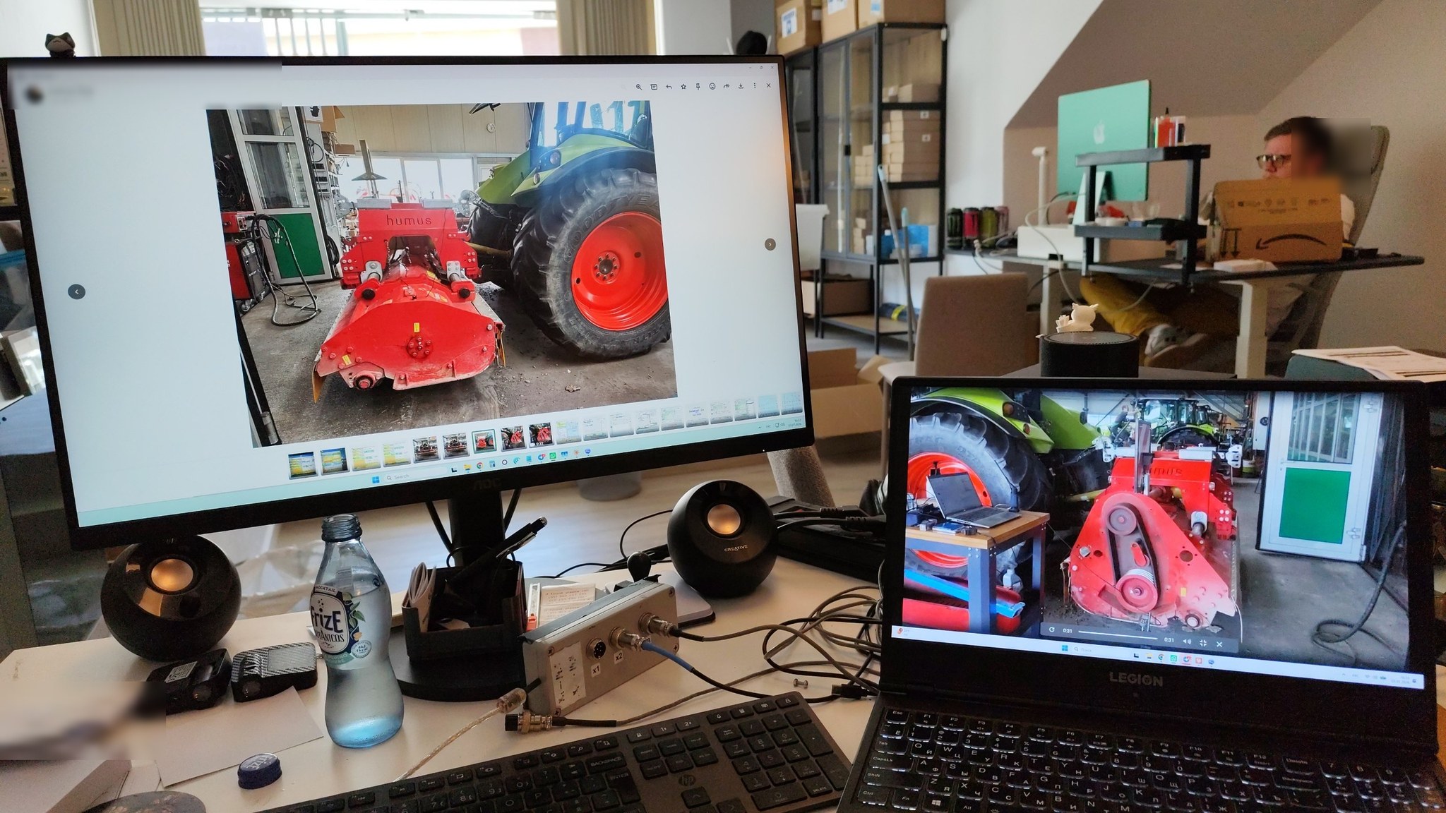 Fernsupport aus dem Vibromera-Büro: Ingenieur begleitet die Auswuchtsitzung des Kunden live